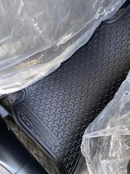 Kia Stonic Premium Latex Rubber PVC Car Floor Mats – Custom Fit Heavy Duty Waterproof | 3 Pcs Set