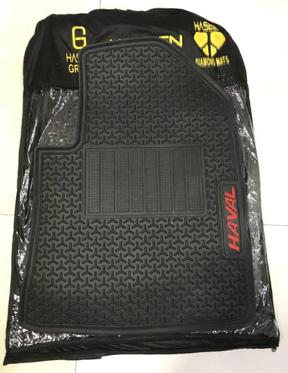 Haval H6 Facelift Premium Latex Rubber PVC Car Floor Mats – Custom Fit Heavy Duty Waterproof | 3 Pcs Set