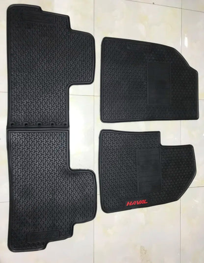 Haval H6 Facelift Premium Latex Rubber PVC Car Floor Mats – Custom Fit Heavy Duty Waterproof | 3 Pcs Set