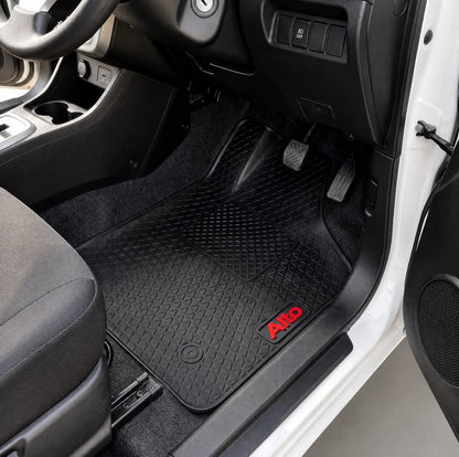 Suzuki Alto 2019-2026 Premium Latex Rubber PVC Car Floor Mats – Custom Fit Heavy Duty Waterproof | 3 Pcs Set