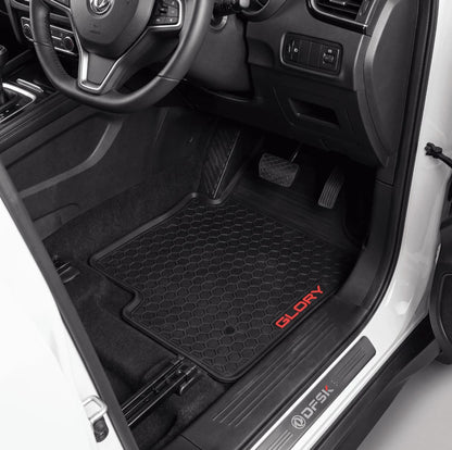 DFSK Glory 580 Pro Premium Latex Rubber PVC Car Floor Mats – Custom Fit Heavy Duty Waterproof | 4 Pcs Set